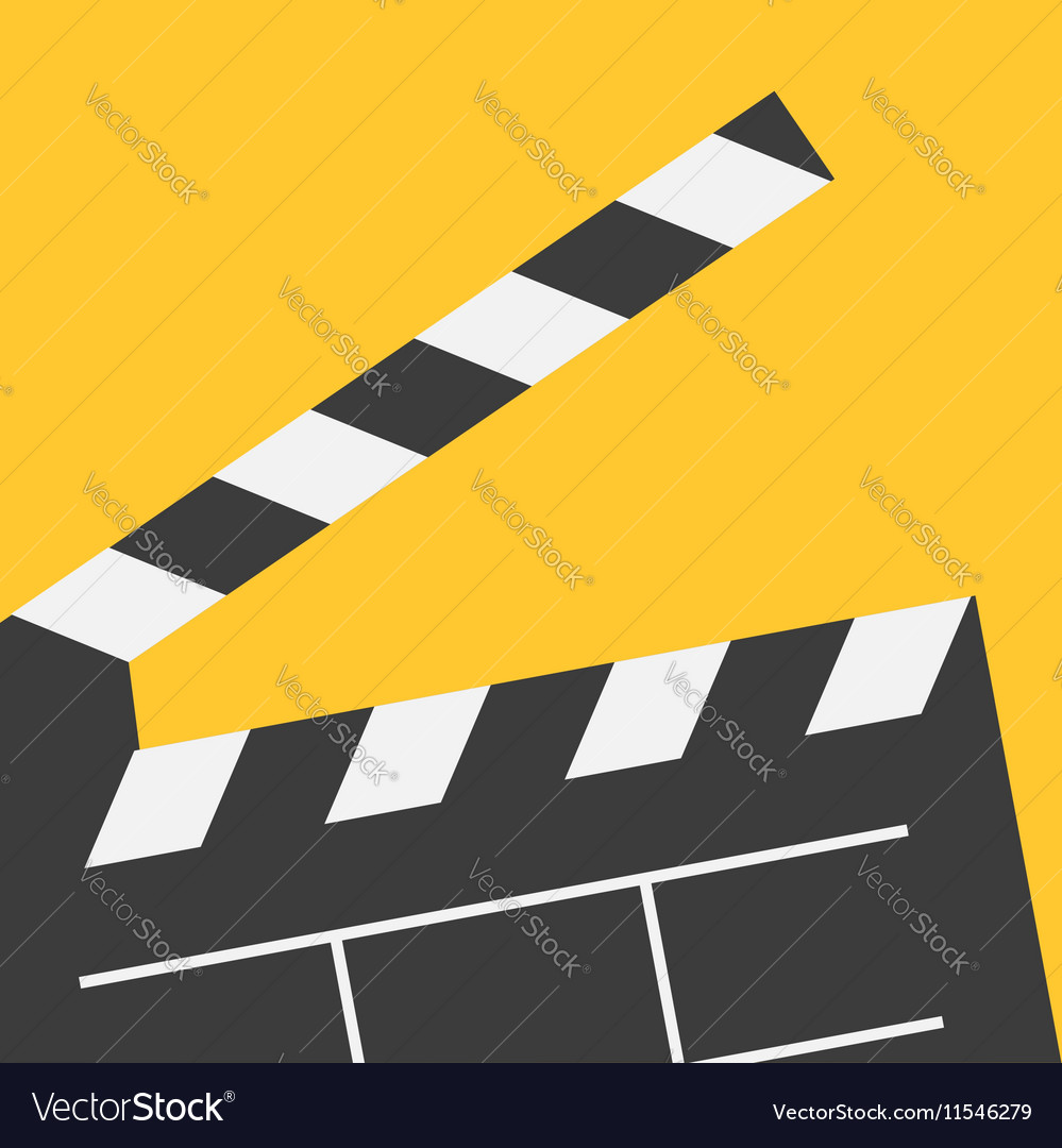 Big open clapper board movie cinema collection