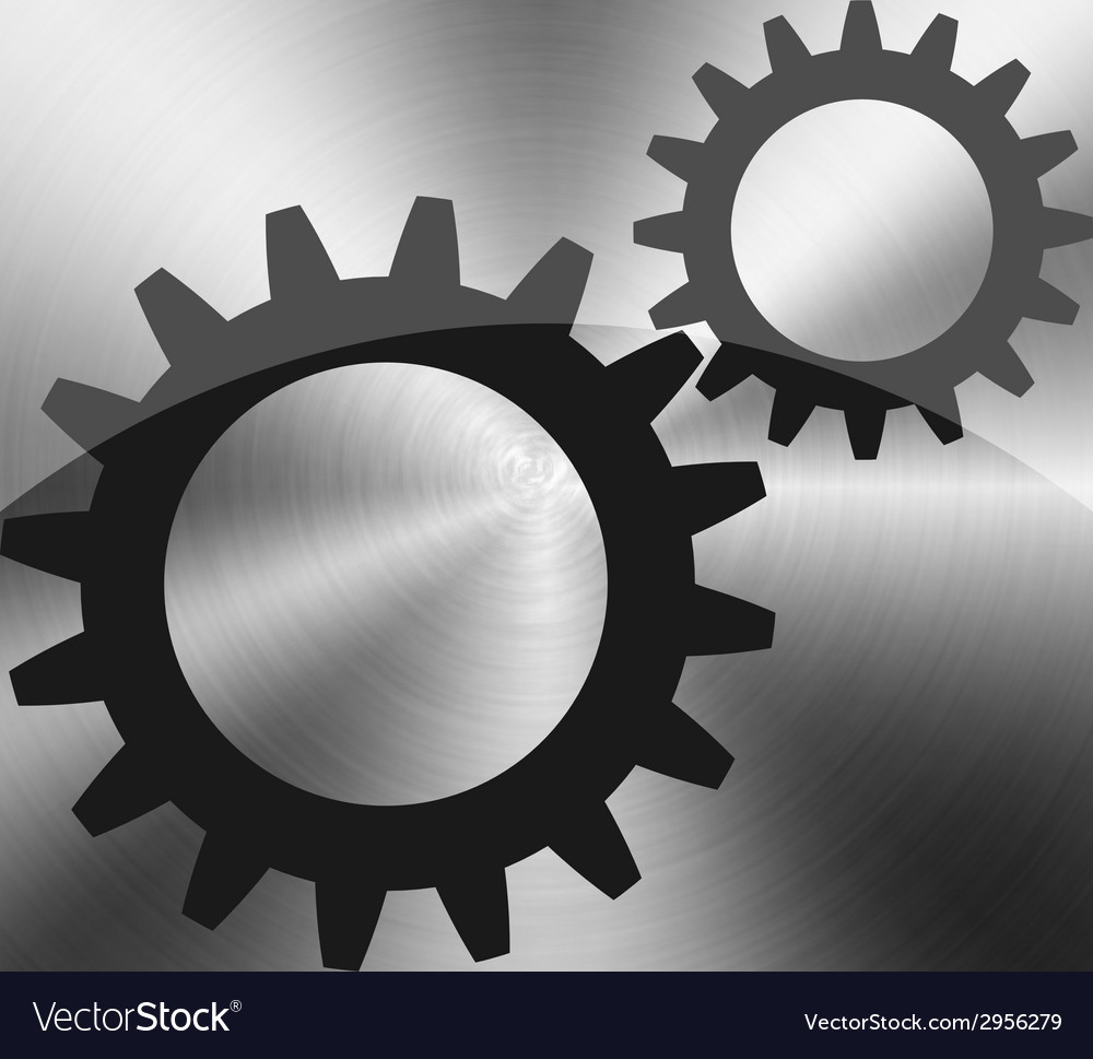 Chrome Cogwheel Button