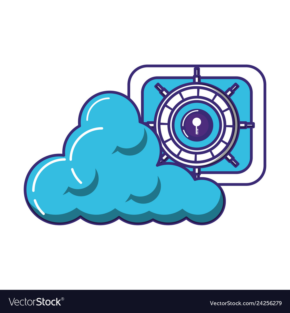 Cloud computing server icon