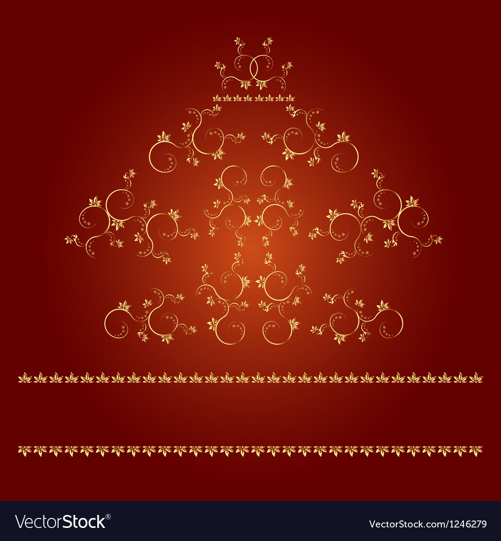 Frame with monograms for design and decorate