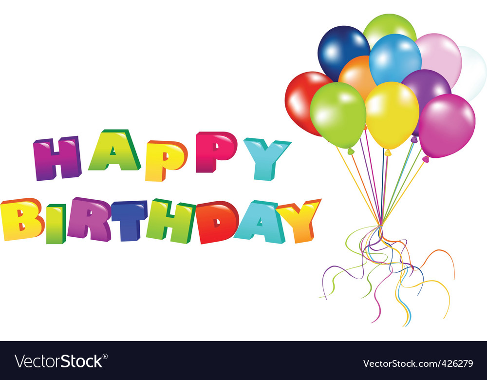 Happy birthday Royalty Free Vector Image - VectorStock