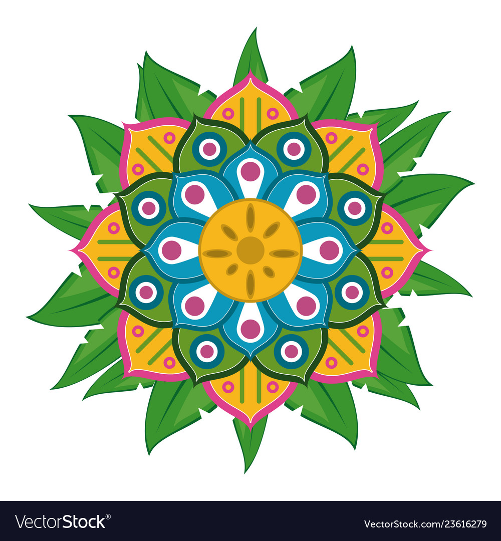 Mandala indian emblem