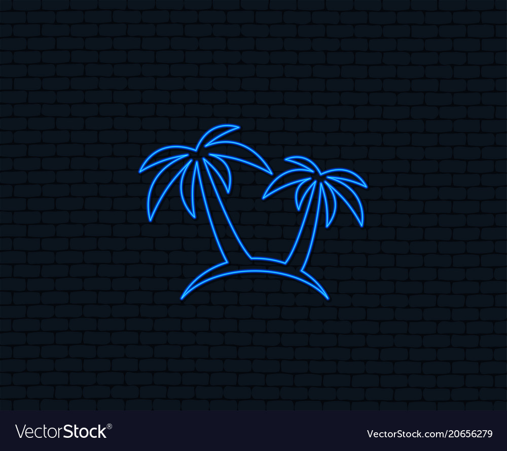 Palm tree sign icon travel trip symbol