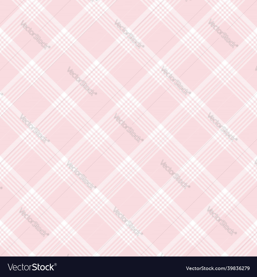 Pink diagonal plaid tartan texturiert nahtlos