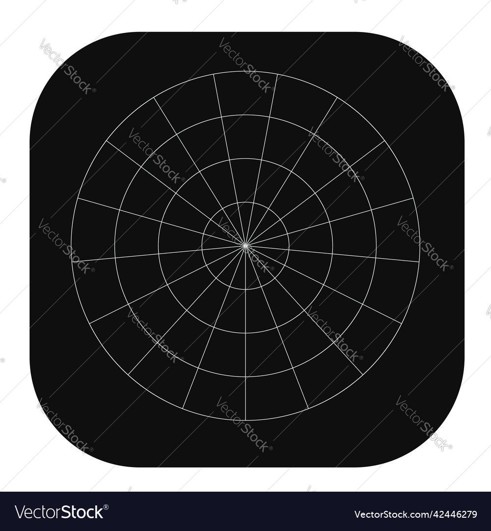 Polar kreisförmiges Gitternetz Piste Diagrammelement vector image Polar kreisförmiges Gitternetz Piste Diagrammelement