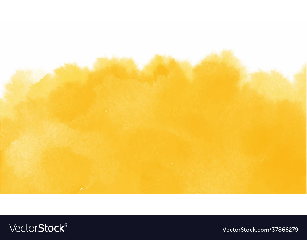 Yellow watercolor background for textures Vector Image