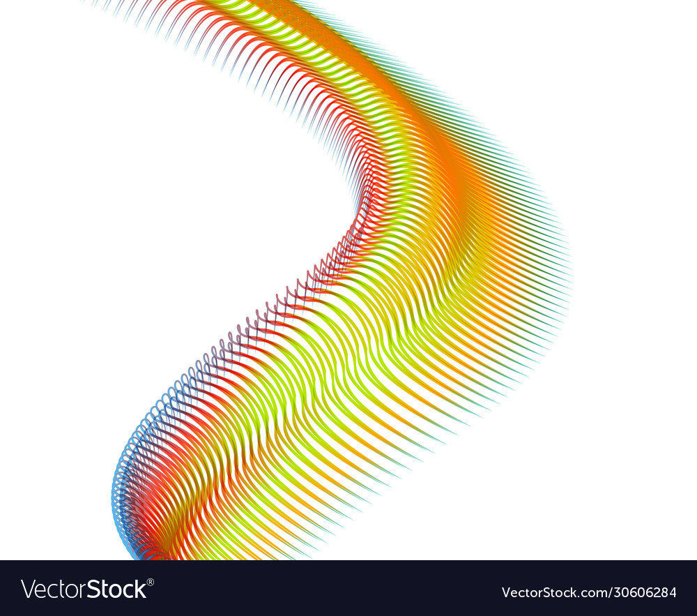 Abstract background blend wave line design vector image Abstract background blend wave line design