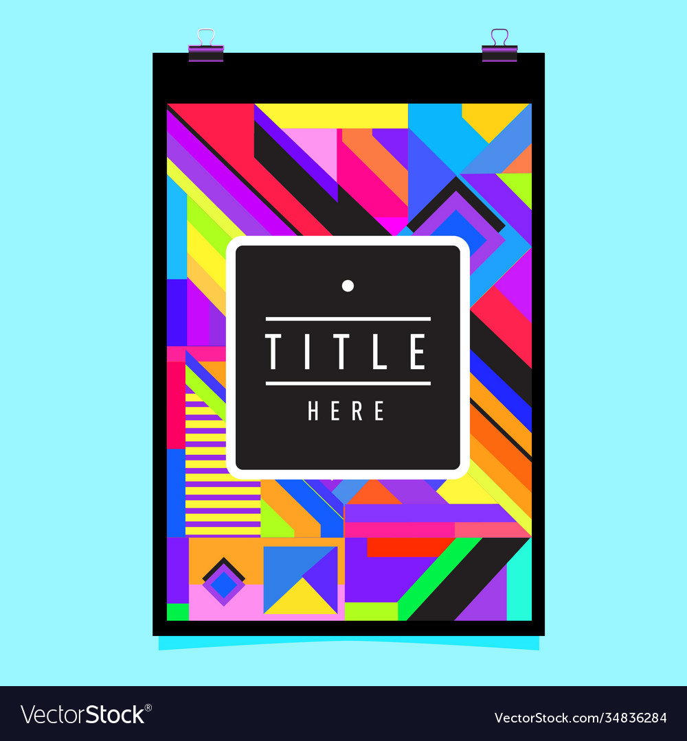 Abstract colorful geometric pattern background Vector Image Abstract colorful geometric pattern background