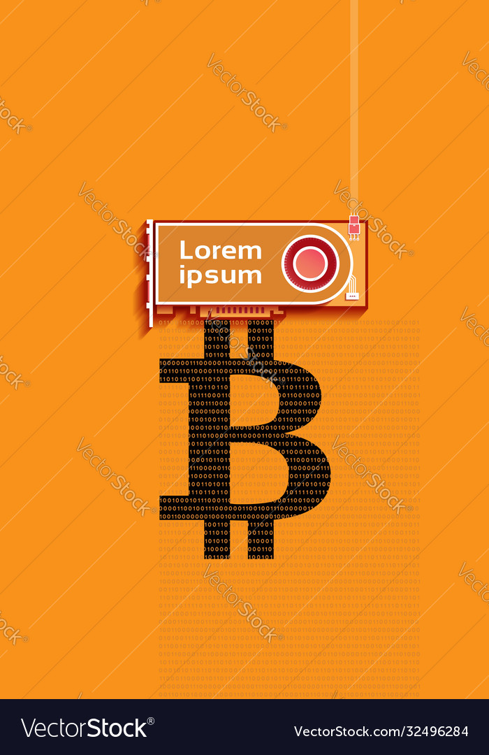 Bitcoin cryptocurrency blockchain flat design