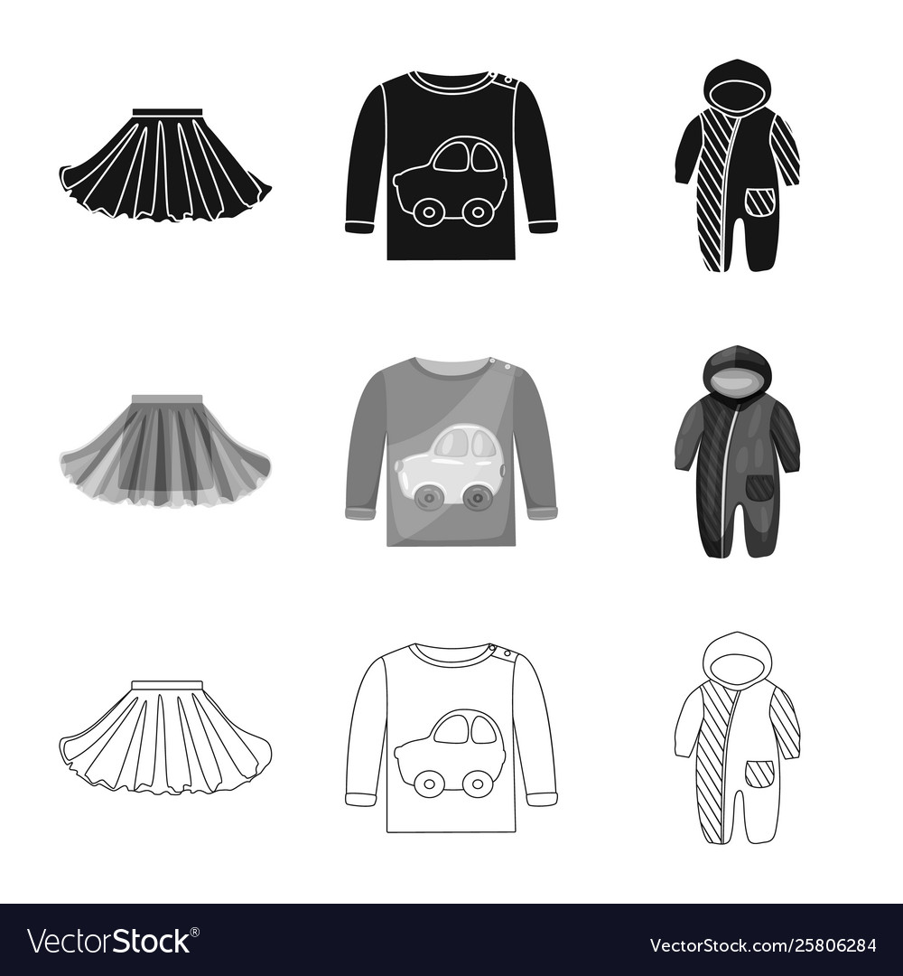 Design fashion and garment logo set of Royalty Free Vector