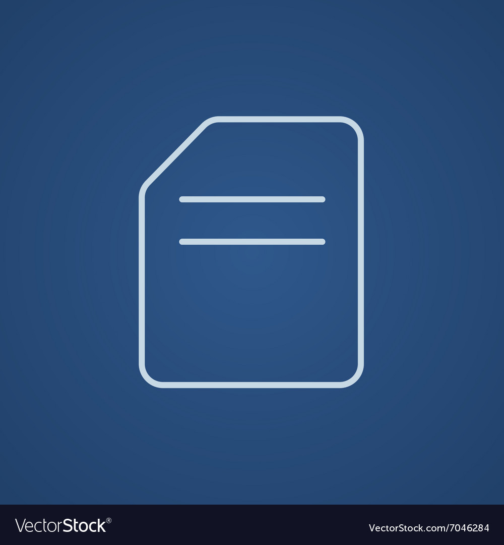 Document line icon