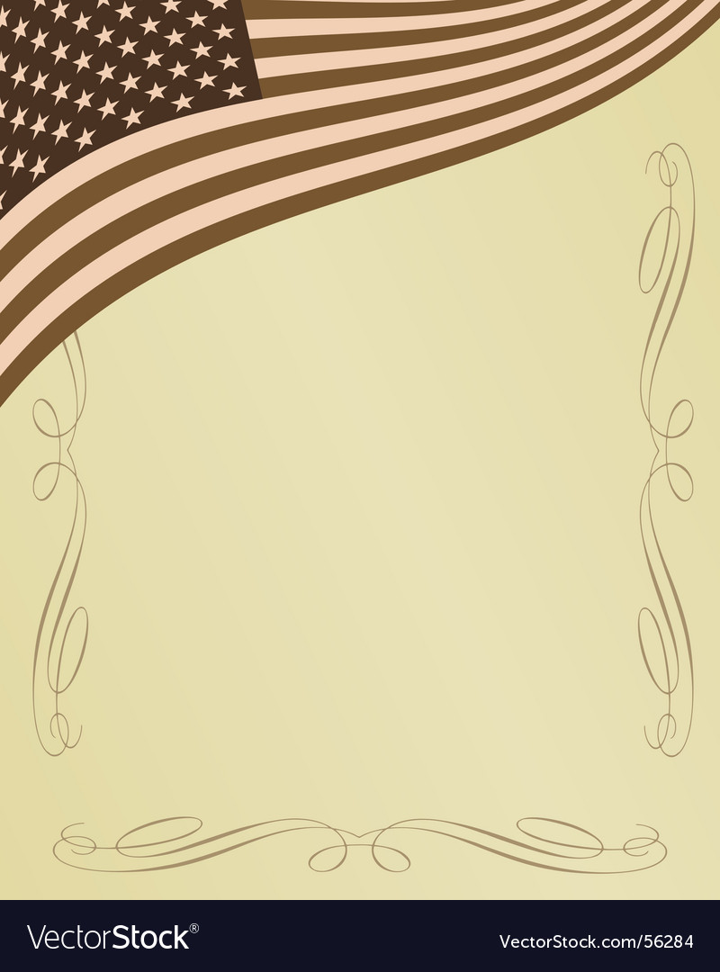 Elegant Flag Frame