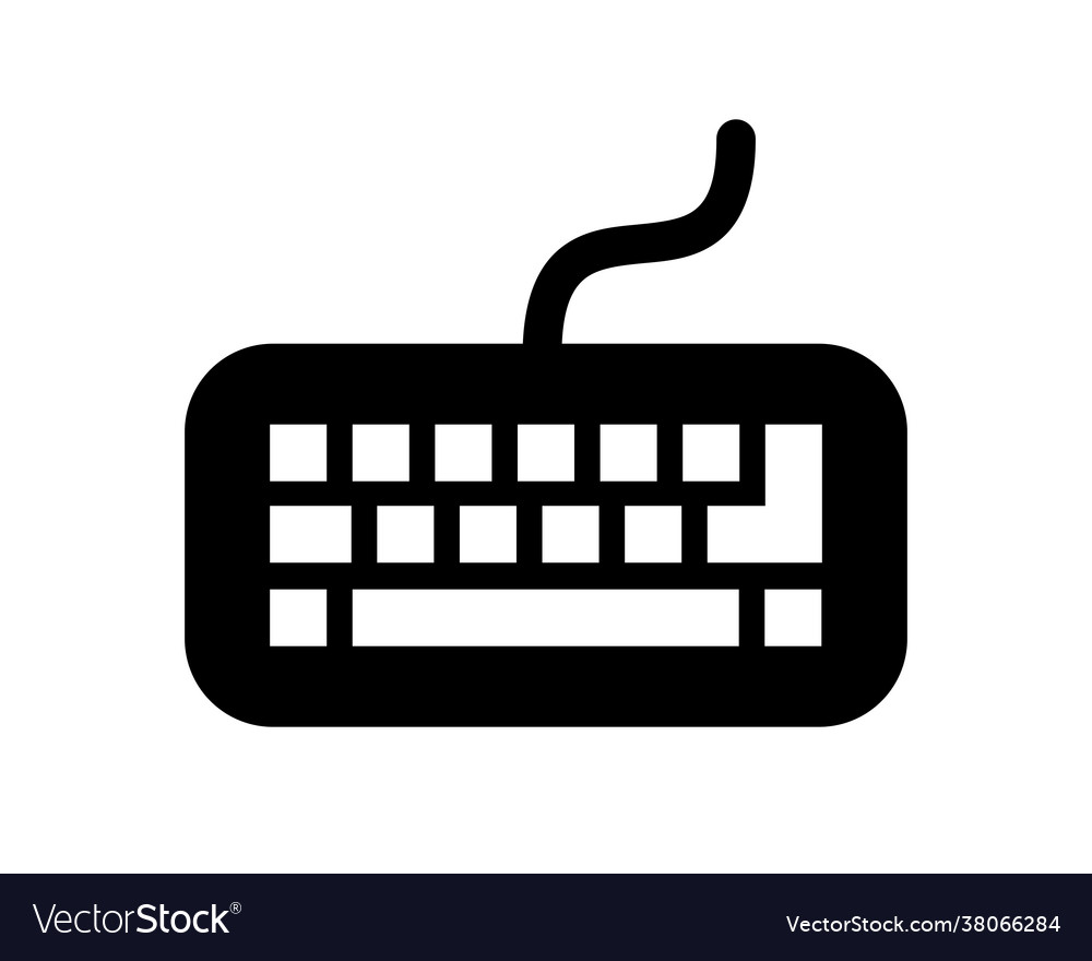 Keyboard icon on white background