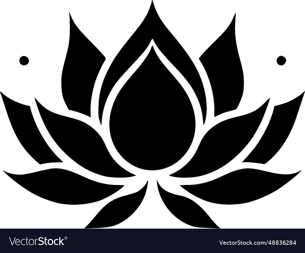 Lotus flower - high quality logo ideal Royalty Free Vector