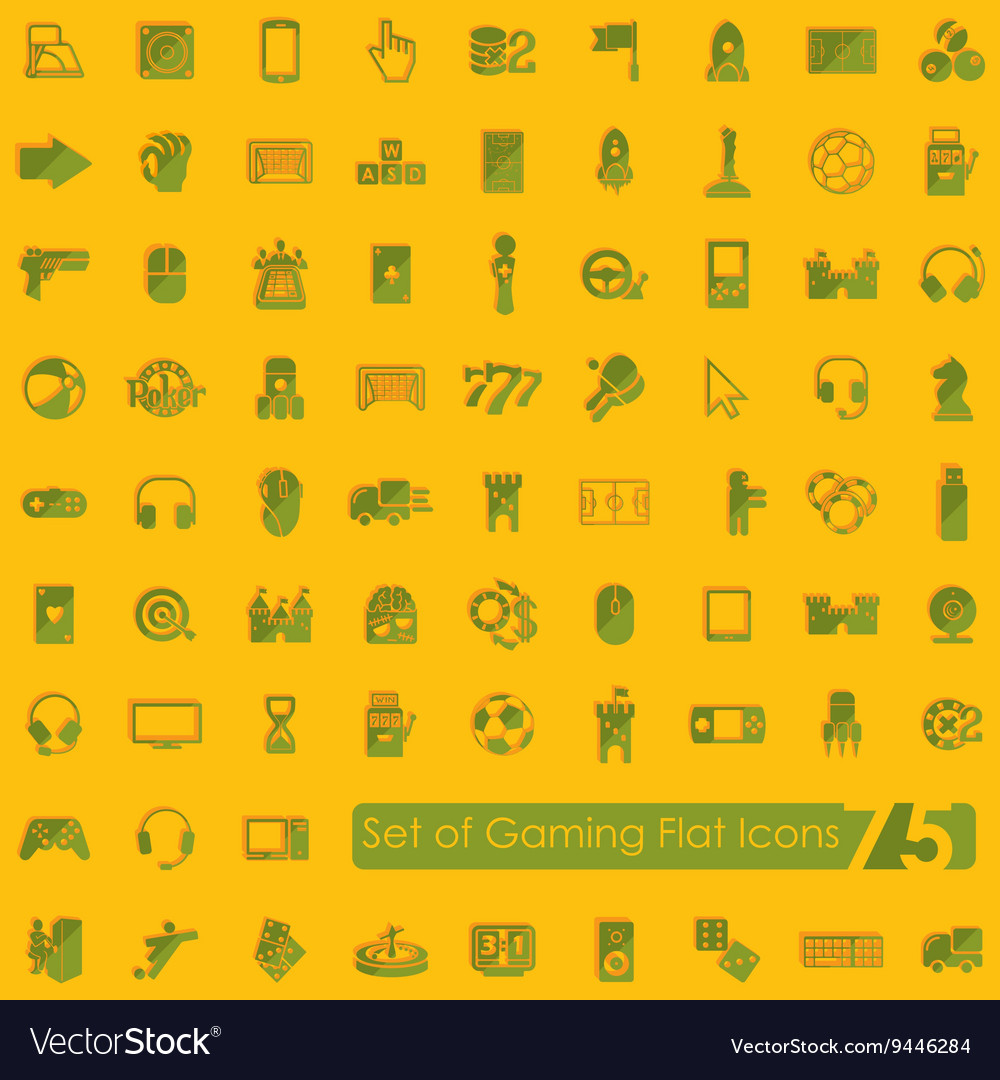 Set of gaming icons