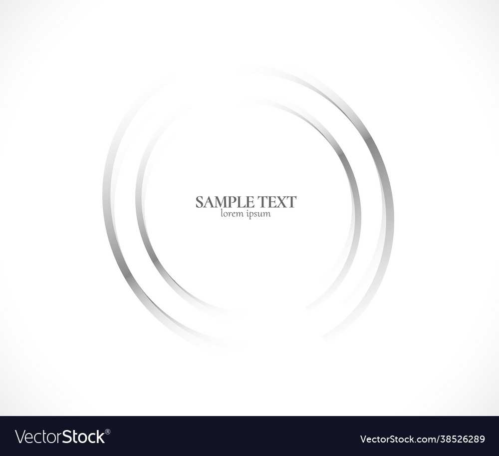 Abstract lines in circle form design element Vector Image Abstract lines in circle form design element