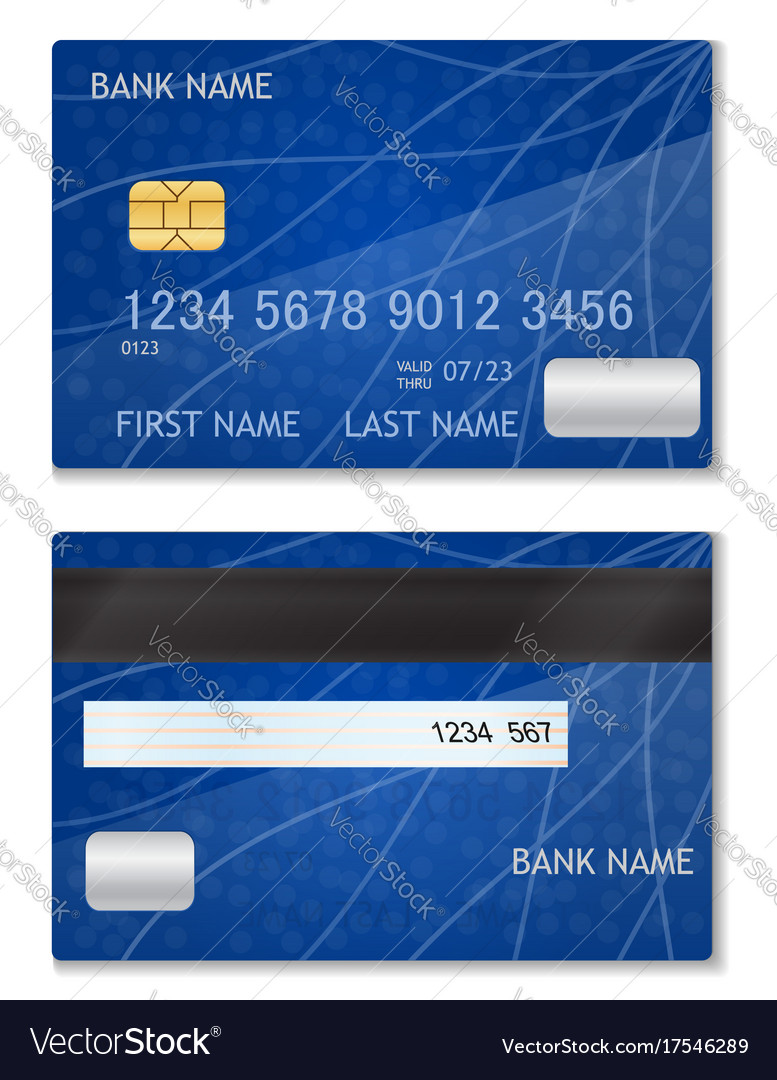 Bank card stock Royalty Free Vector Image - VectorStock