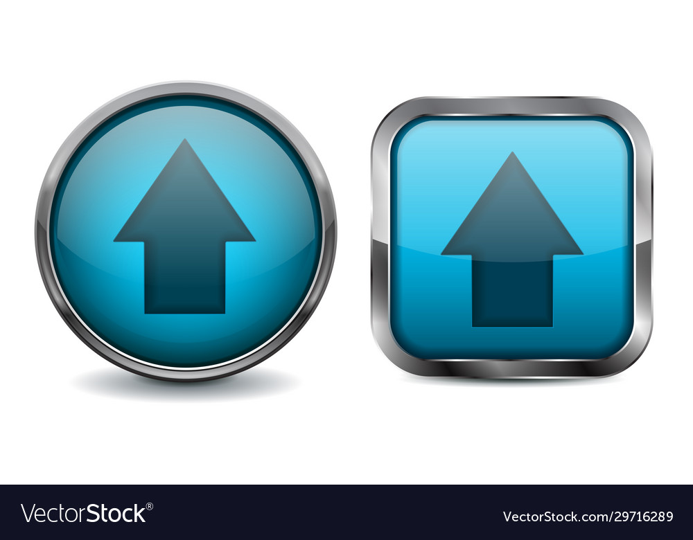 Chrome Buttons - Upload Icons