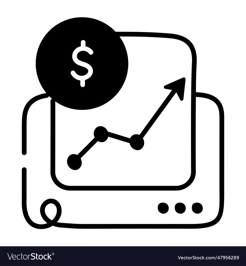 Financial statistics Royalty Free Vector Image