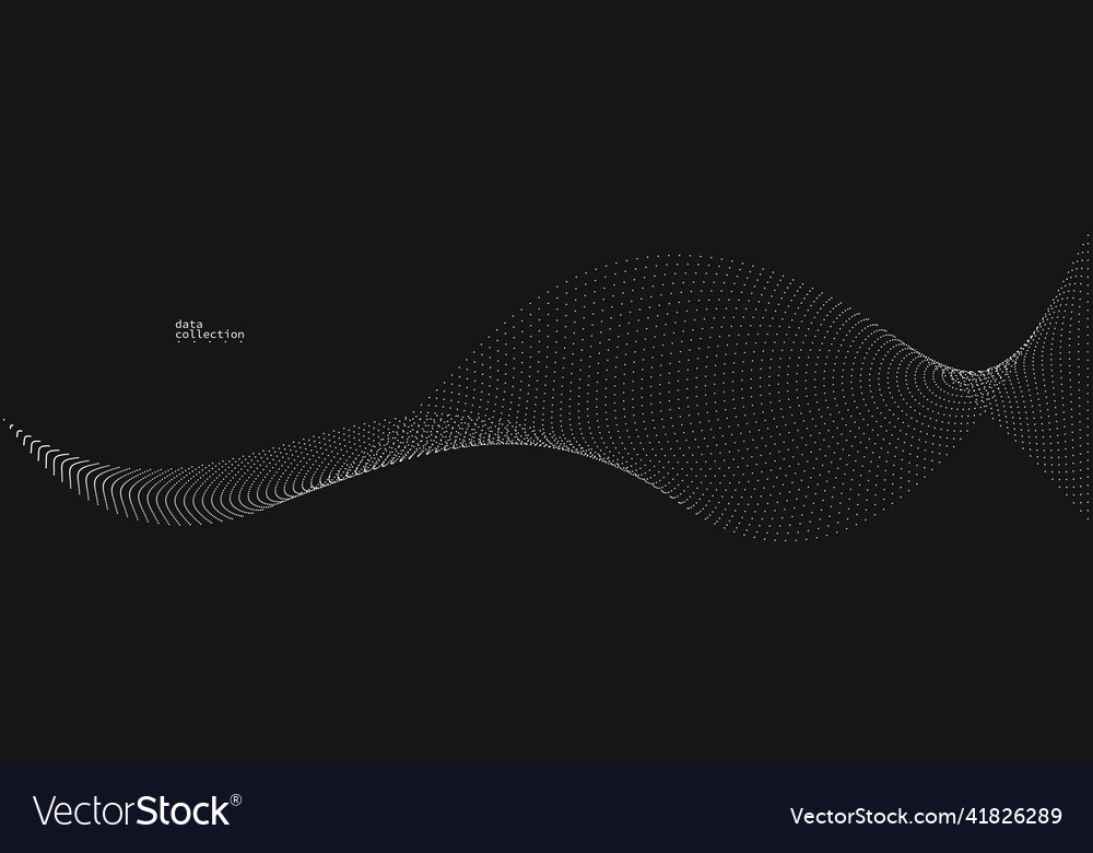 Grey dots in motion abstract background over