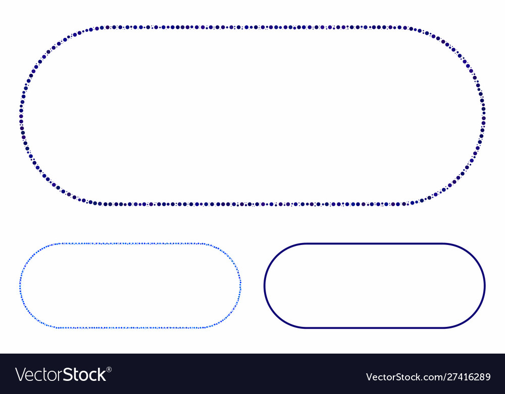 Rounded frame composition icon round dots