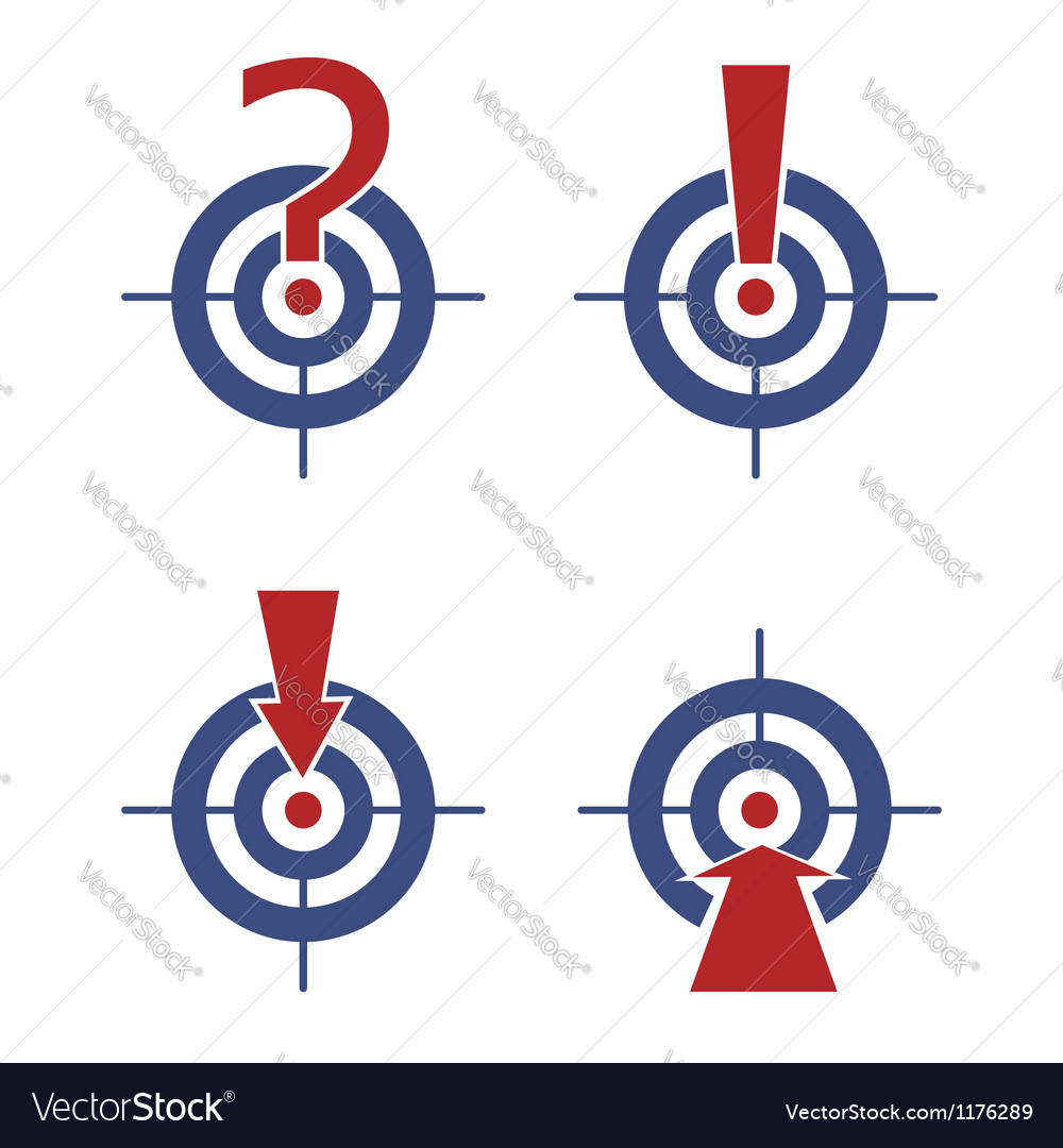 Target with Marks and Symbols