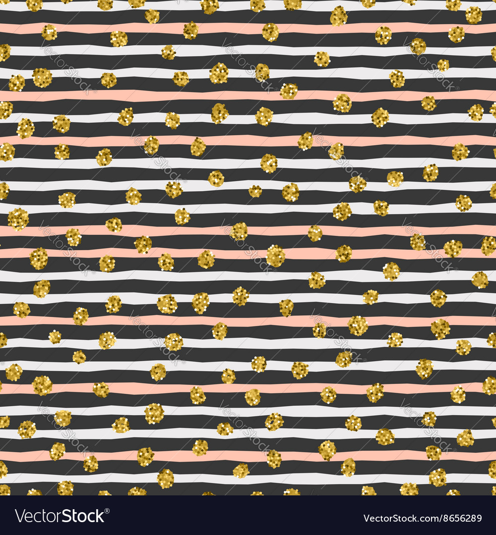 Trendy gold spot seamless pattern