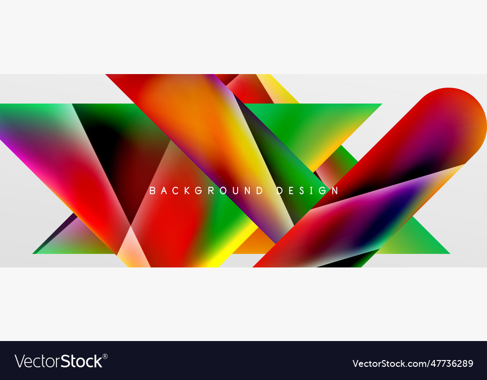 Triangle fluid color gradient abstract background