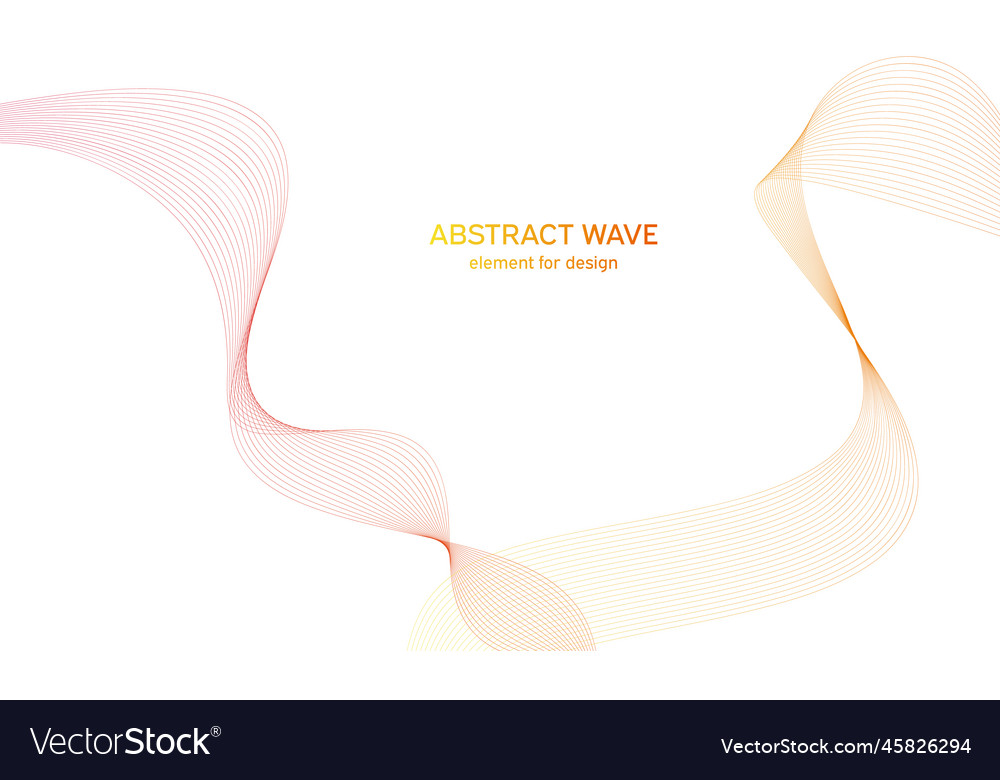 Abstract colorful wave element for design vector image Abstract colorful wave element for design