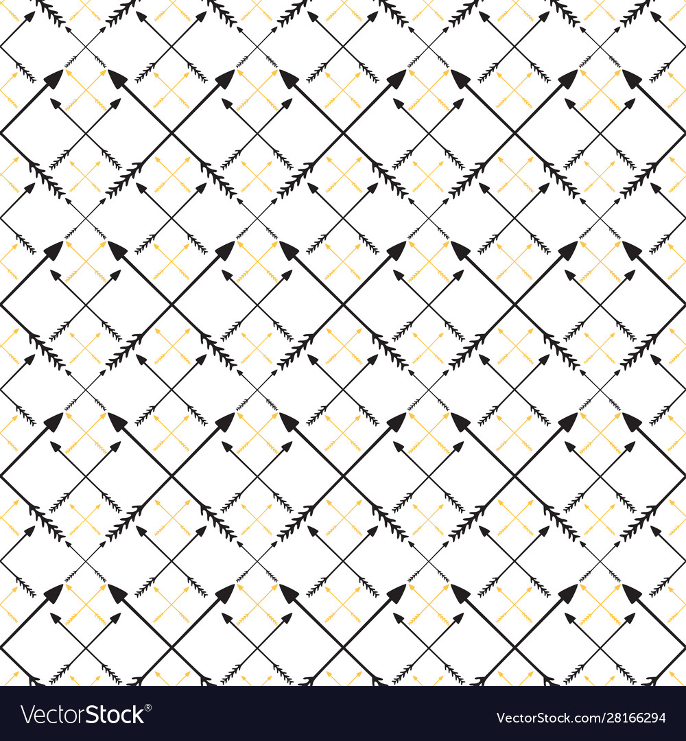 Arrows pattern modern hipster print minimalistic vector image Arrows pattern modern hipster print minimalistic