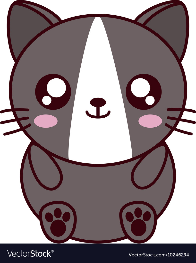 Cat kawaii cute animal icon