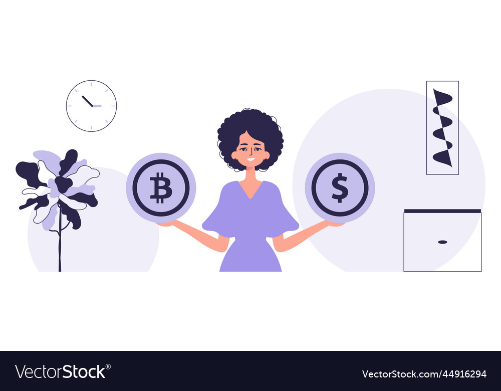Concept of mining and extraction bitcoin Vector Image Concept of mining and extraction bitcoin