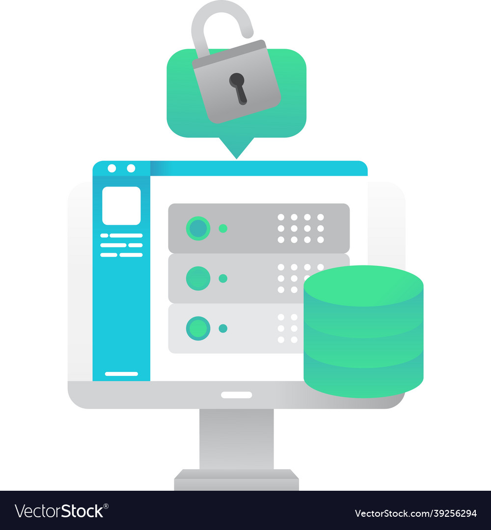 Database icon server for data storage