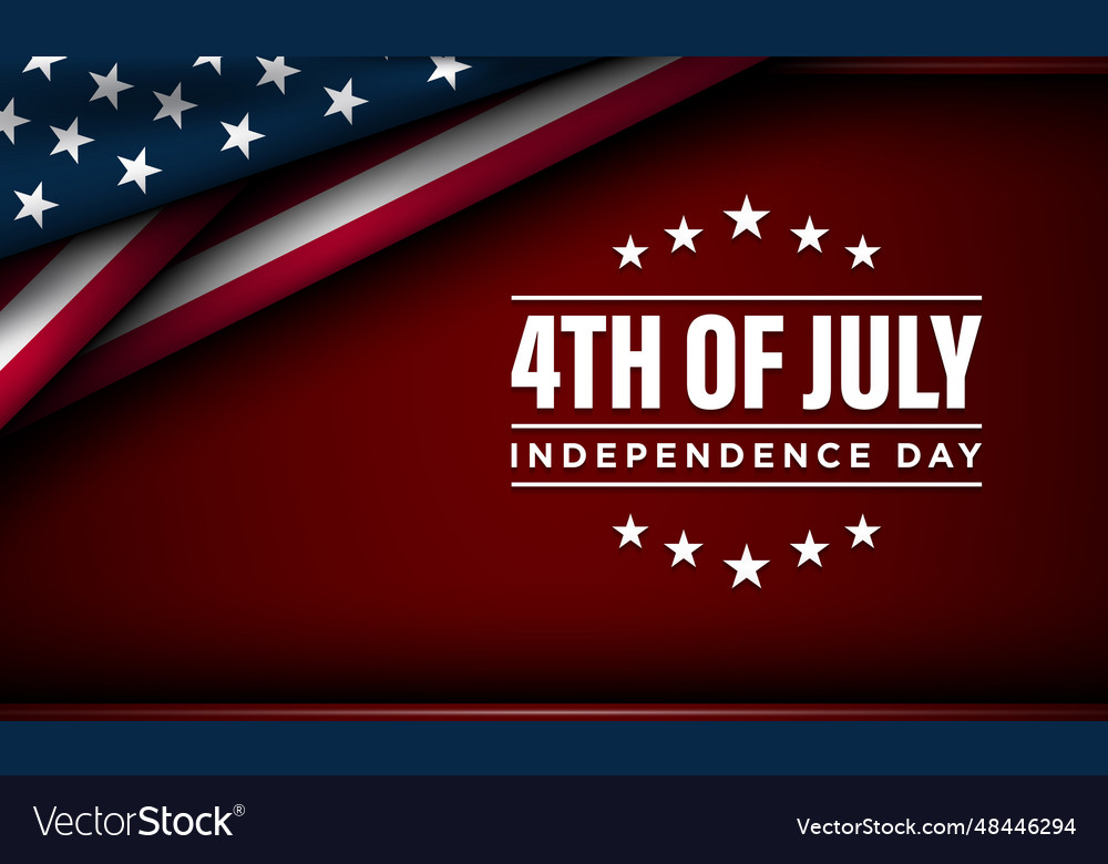 Happy 4th of july usa independence day background Vector Image