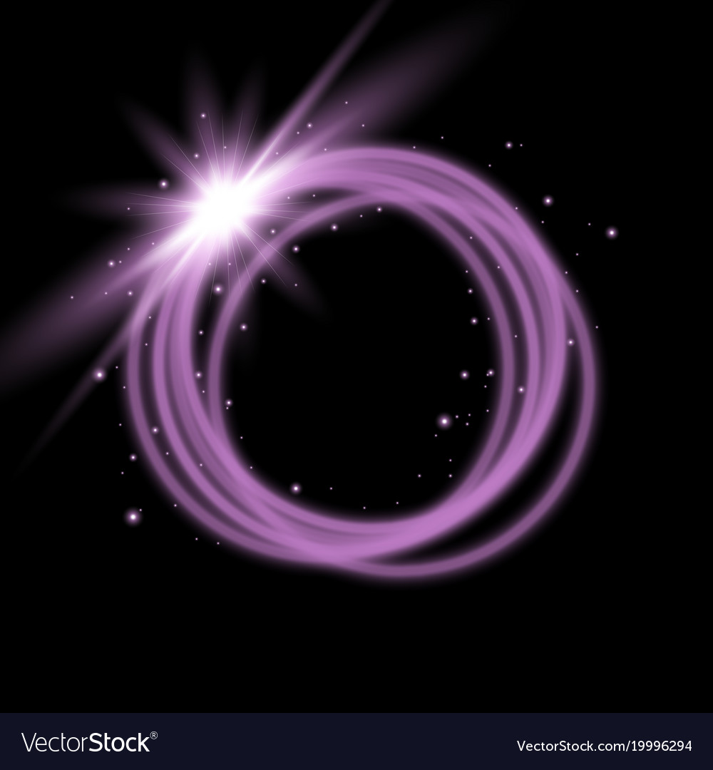 Light ring with tracing effect