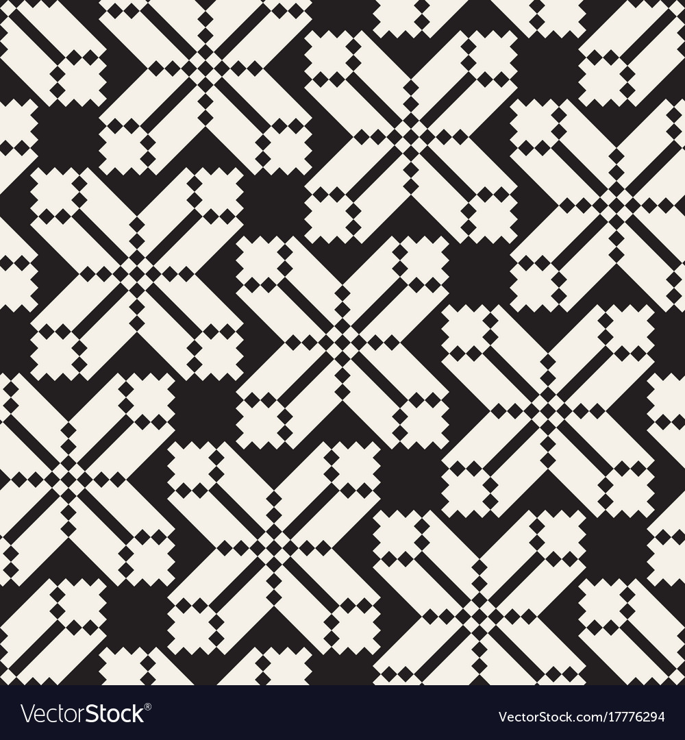 Seamless cross tiling pattern modern