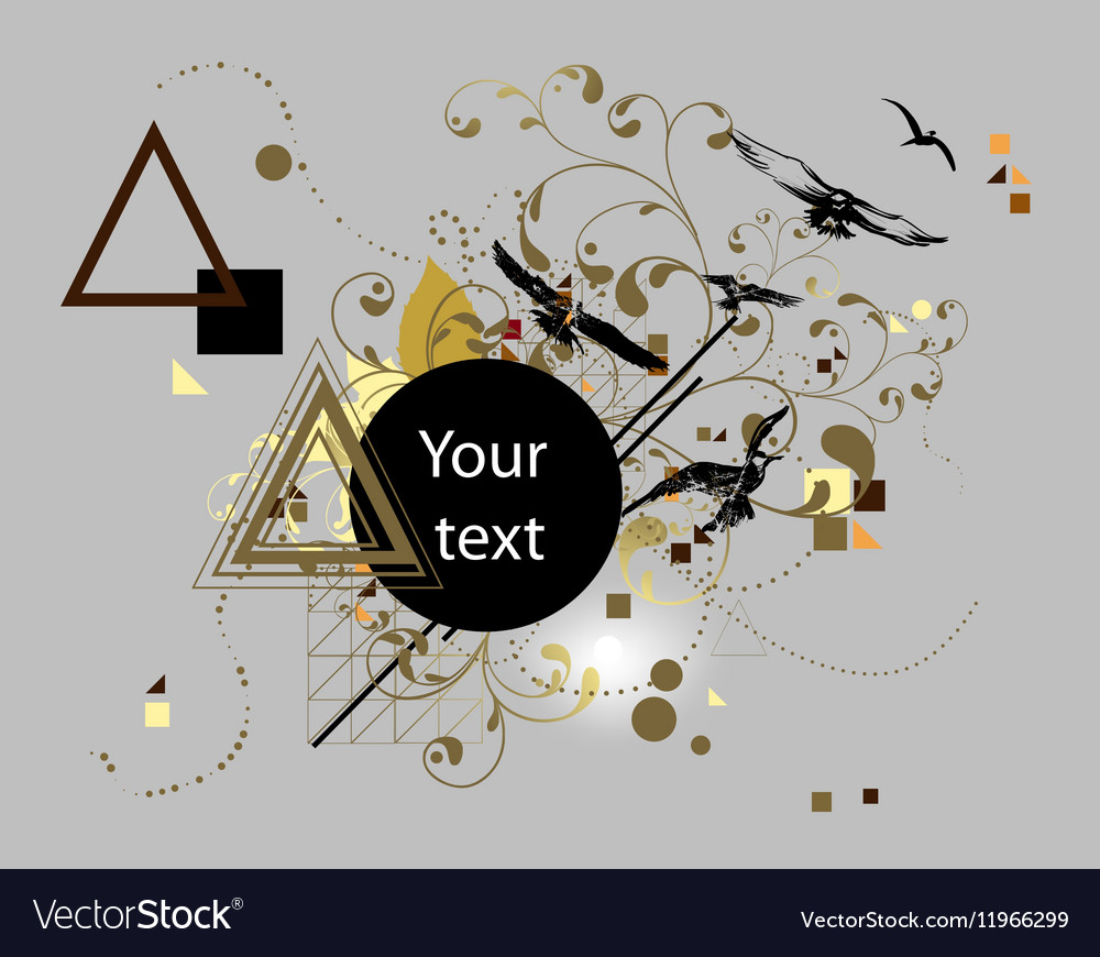 Abstract background with conflicting elements