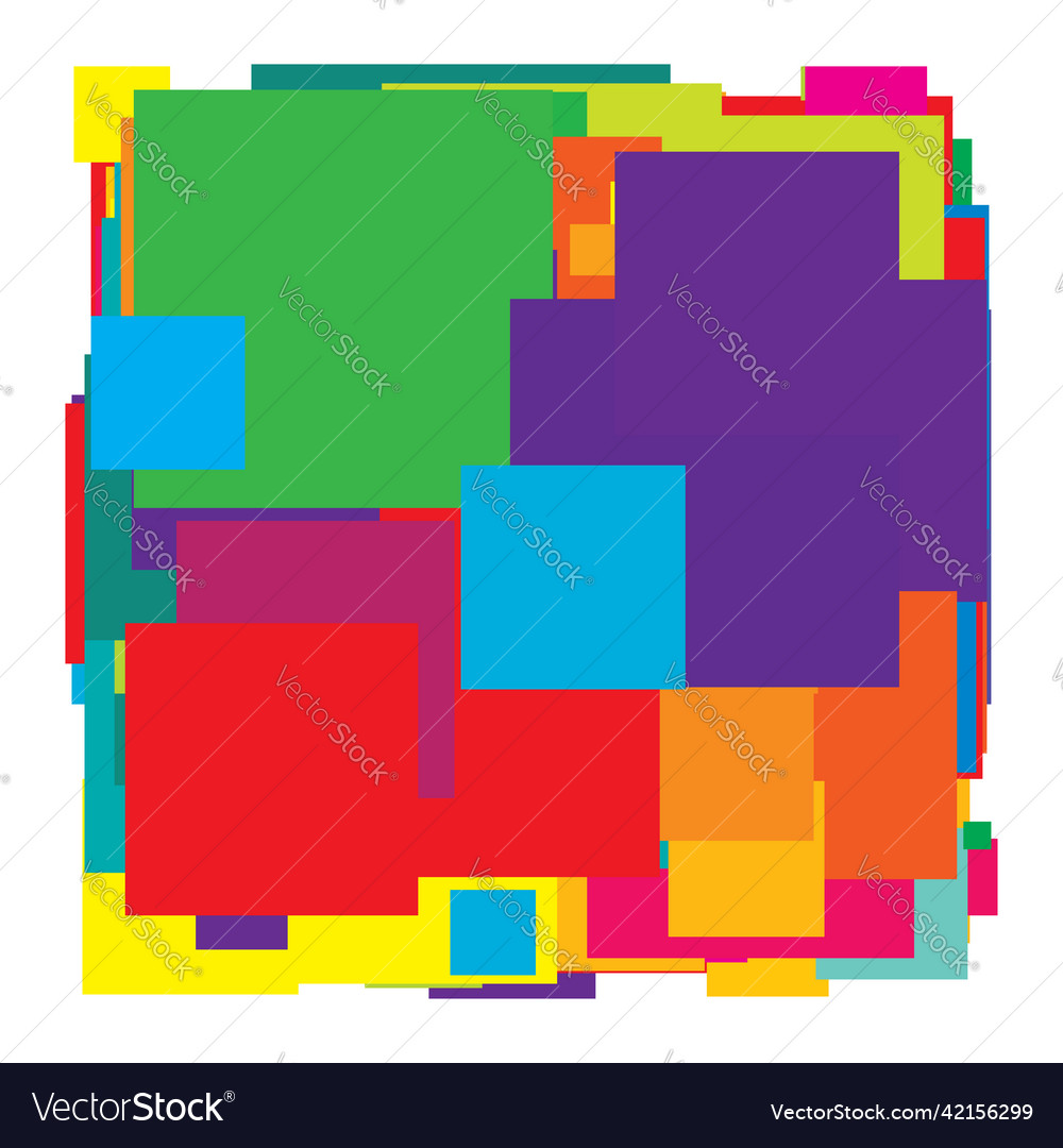 Abstract overlapping squares pattern Vector Image Abstract overlapping squares pattern