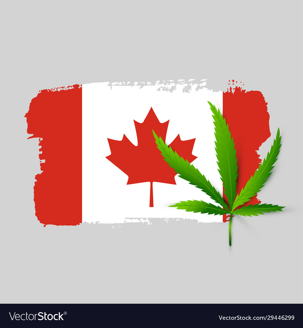 Canada Cannabis Flagge