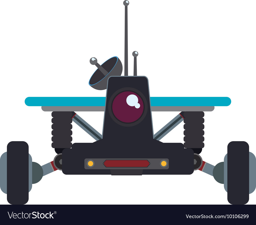 Car transport robot technology android metal icon