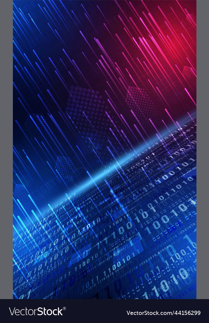 Digital Binary Code Background