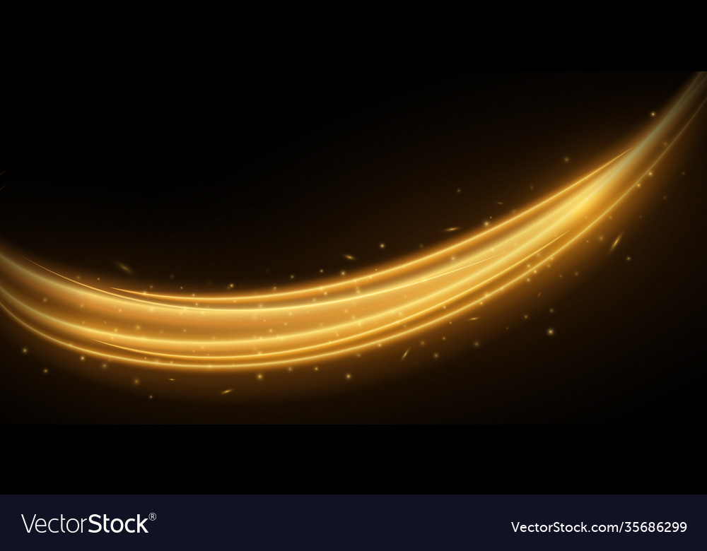Dynamic light effect with glowing flying particles