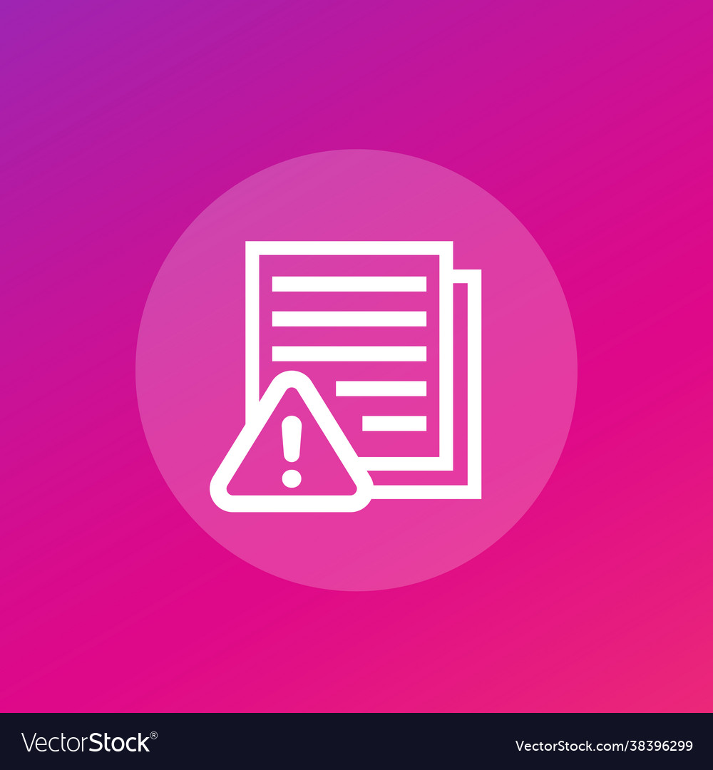 Error report failed tests icon