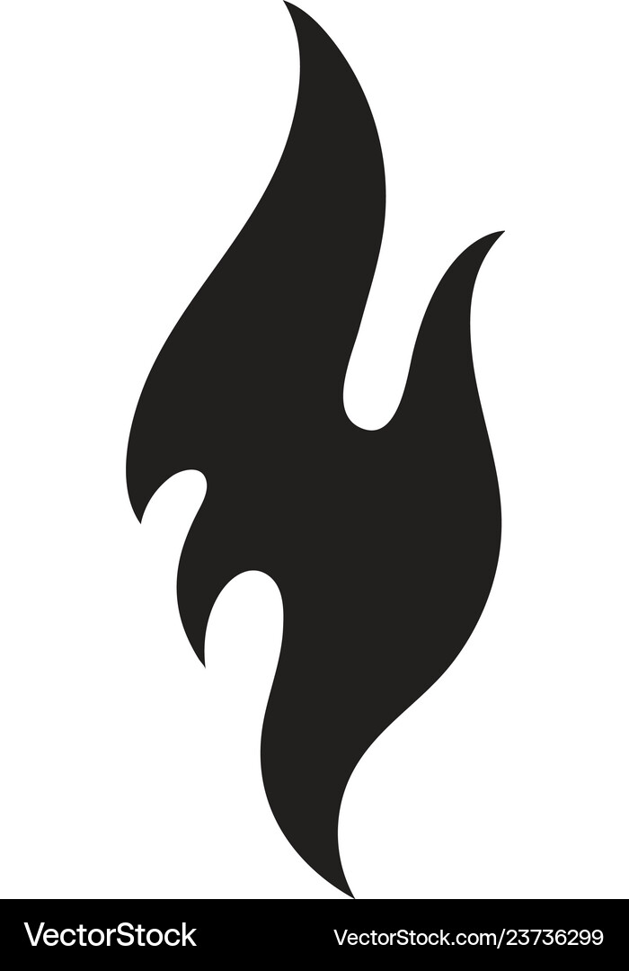 Fire flame Royalty Free Vector Image - VectorStock