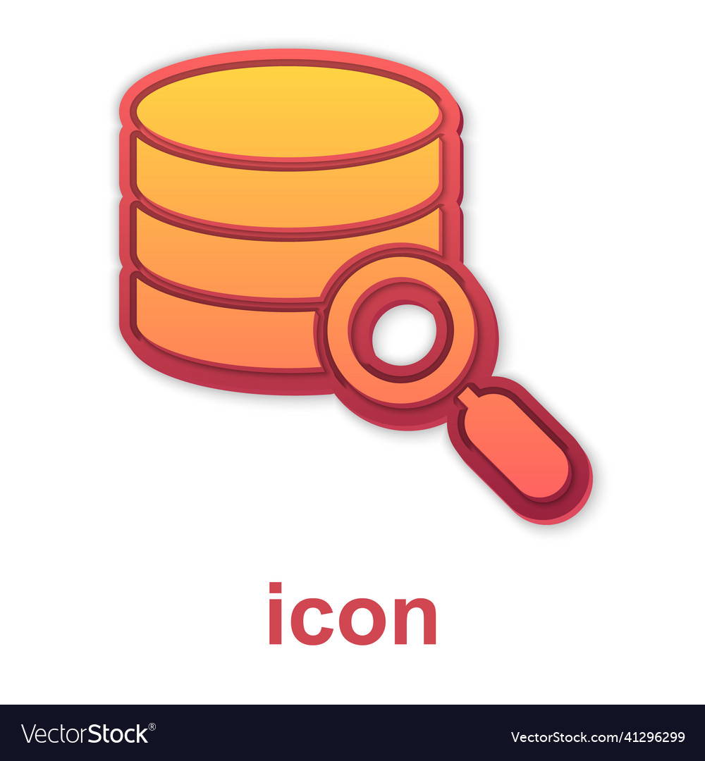 Gold server data web hosting icon isolated vector image Gold server data web hosting icon isolated