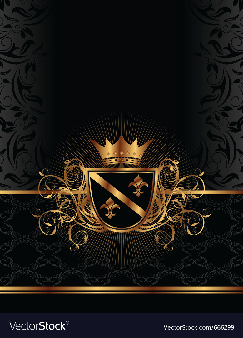 Golden ornate frame Royalty Free Vector Image - VectorStock