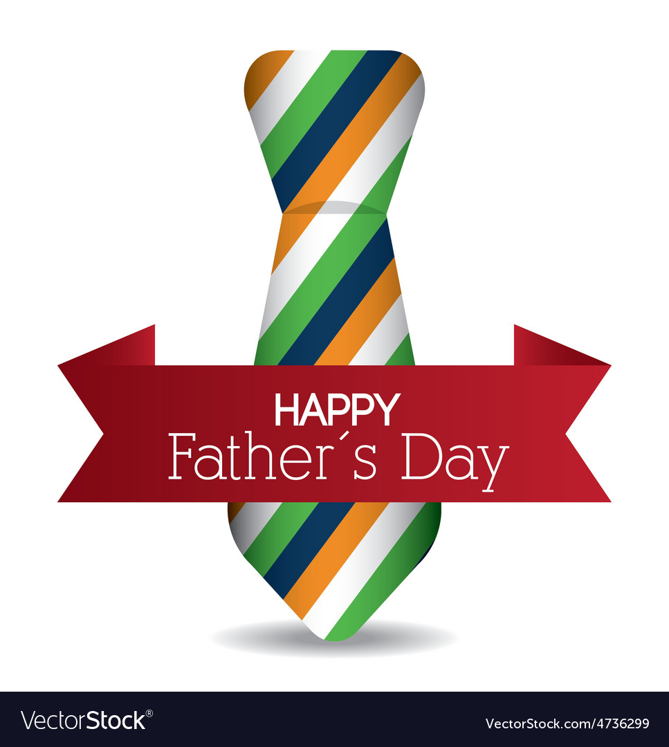 Happy fathers day card design