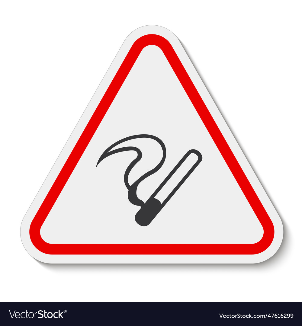 No smoking symbol sign isolate on white background