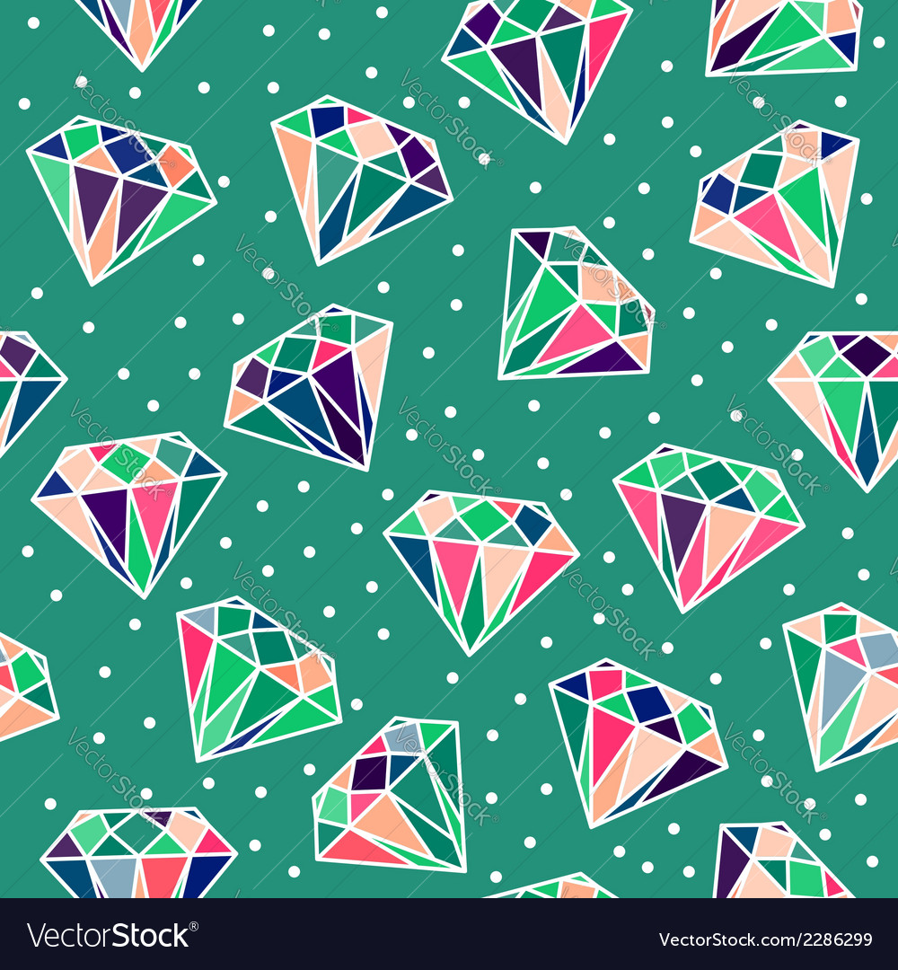 Seamless pattern with diamonds