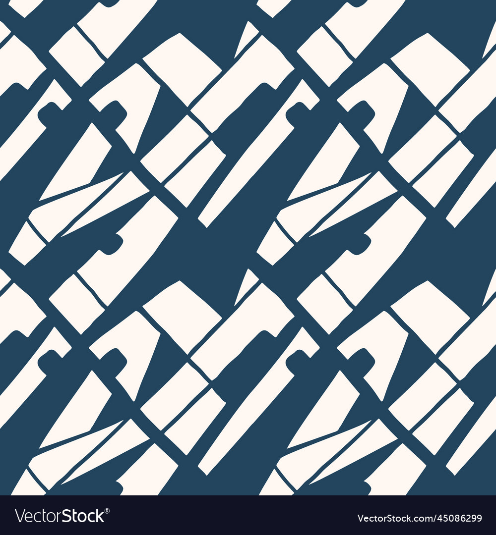 Seamless pattern with monochrome abstract vector image Seamless pattern with monochrome abstract